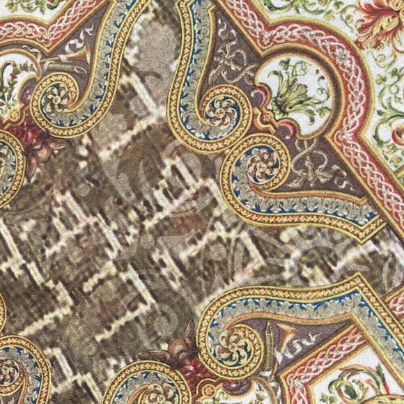 Bobeau Tank Rustic Print Plus Size 1X Solid Back - Picture 3 of 8